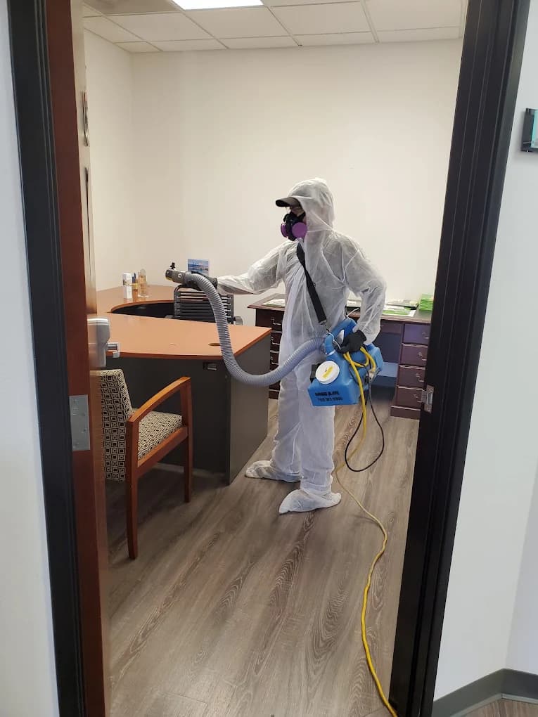 Restoration Technician Performing Moisture Mapping